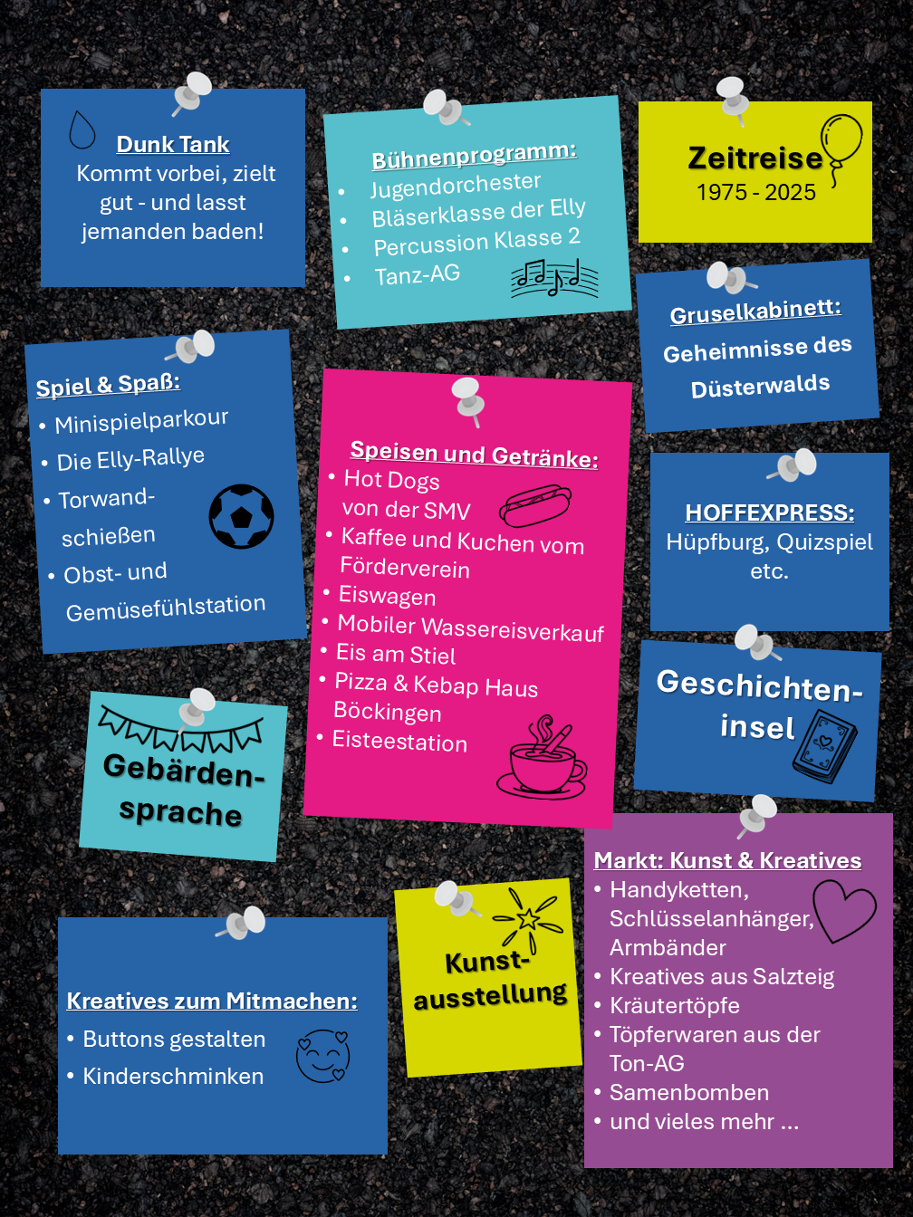 Angebote beim Schulfest